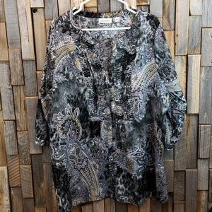 Avenue plus size 22 24 blouse shirt top B22